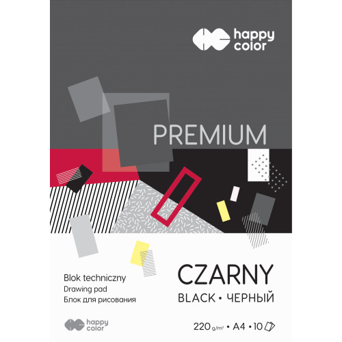 Technický blok BLACK HAPPY COLOR A4 10 listov