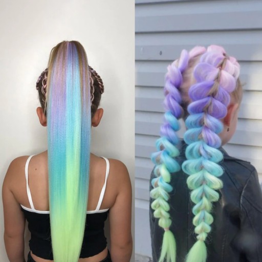 SYNTETICKÉ VLASY OMBRE BRIDGES ROVNÉ FAREBNÉ DREADS Braid K1