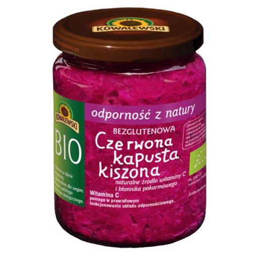 BIO bezlepková červená kyslá kapusta 400g