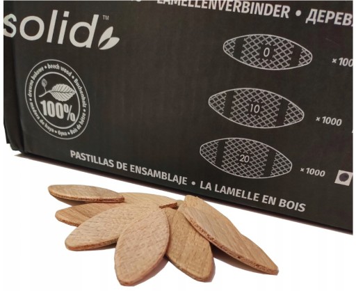 Hmoždinky drevené lamelové bukové perie Drevená spojka 20mm pevná 100ks