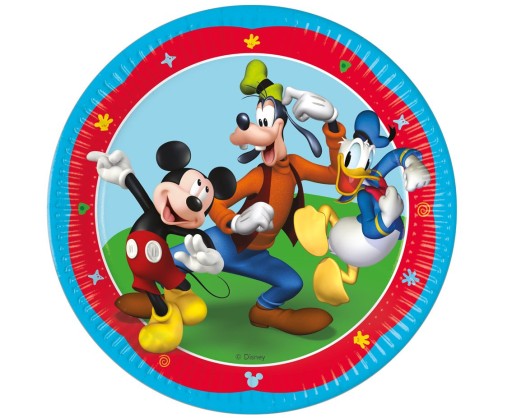 Mickey Mouse papierové taniere 23 cm 8 ks.