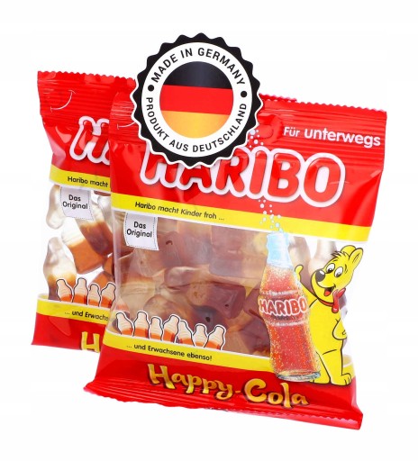 HARIBO Fruit Jelly Bears Happy Cola 100g DE