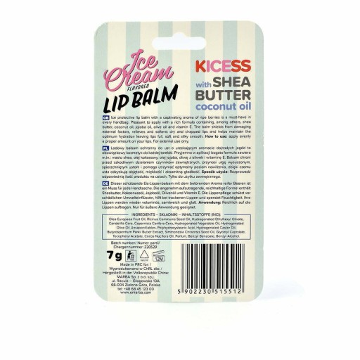 Balzam na pery, hydratačný rúž, lesk na pery - KICESS berry