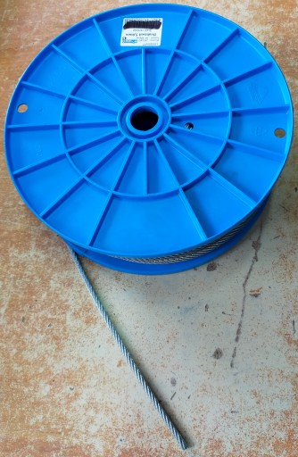 Oceľové lanko pozinkované 6x3 fi 2mm 1m