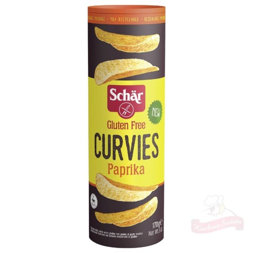 Curvies Paprikové lupienky bezlepkové 170g Schar