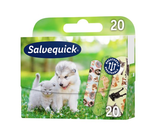 SALVEQUICK ANMALS NÁPLATY pre DETI 20 ks.