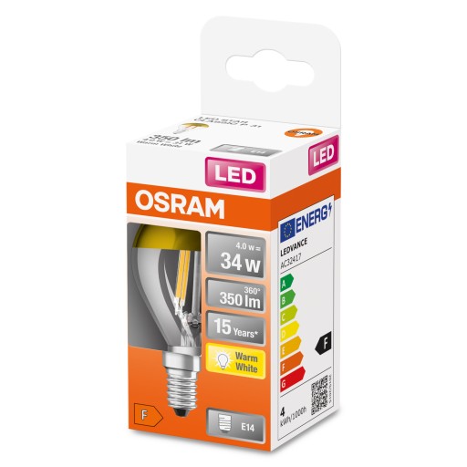 Osram LED dekoračné zlaté bublinkové zrkadlo 4W E14