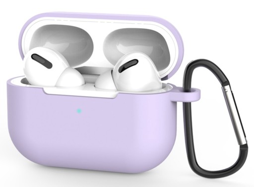 Púzdro NA APPLE AIRPODS PRO 1 2 TWS SILIKÓNOVÉ FIALOVÉ