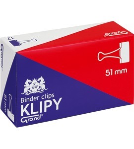 Spony 51mm GRAND čierne, balenie 12 ks.