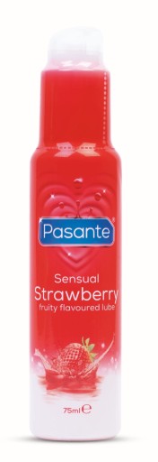 Pasante Sensual Strawberry Lube intímny gél 75 ml jahoda