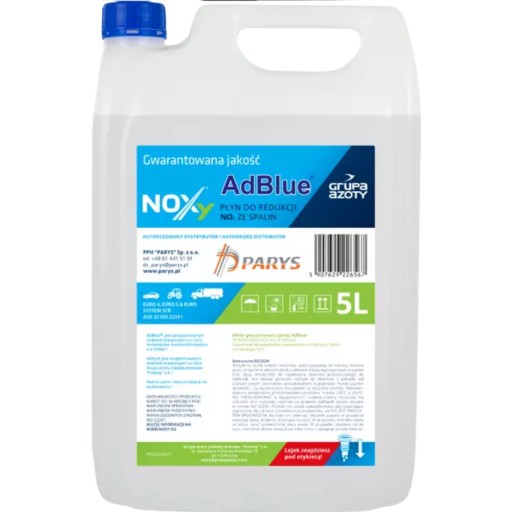 AdBlue NOXY PRÍDAVNÁ KATALYTICKÁ KVAPALINA + lievik 5L