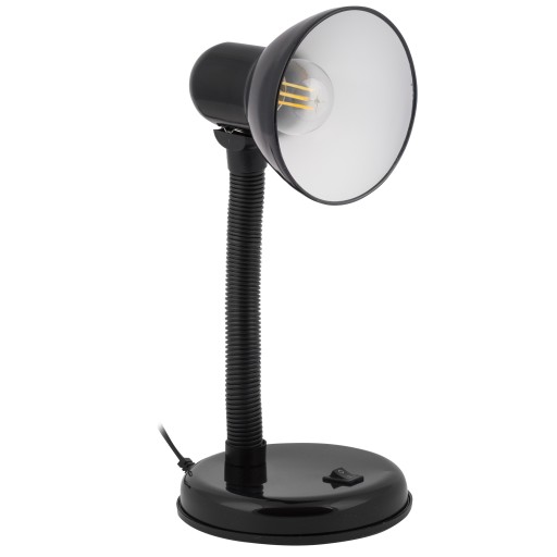 LED STOLNÁ LAMPA Čierna Nastaviteľná školská stolná lampa pre deti