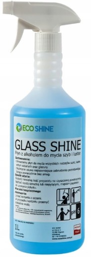 Eco Shine GLASS SHINE 1L na čistenie okien a zrkadiel EFEKTÍVNE