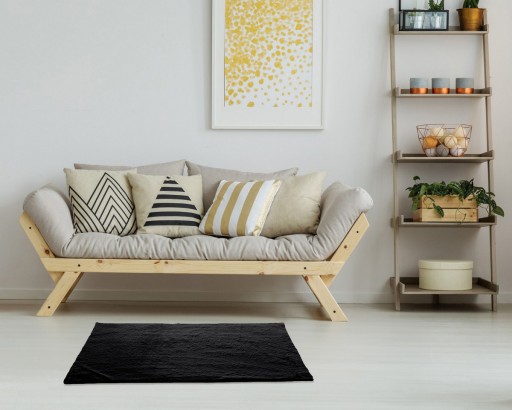Kožušinový kúpeľňový koberec Mäkký dekoračný obyčajný králik 40x60