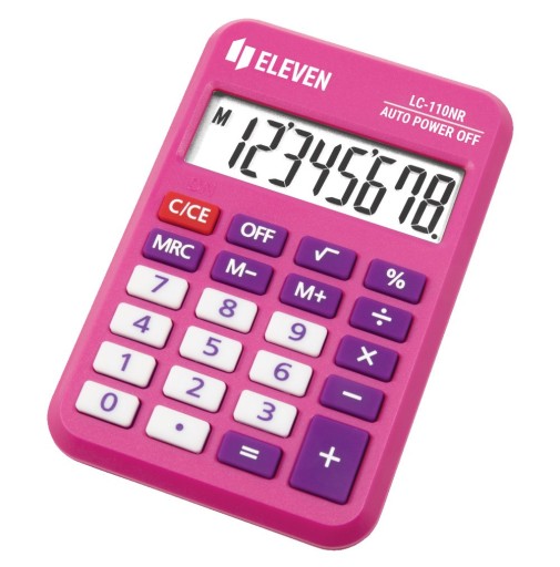 ELEVEN VRECKOVÁ KALKULAČKA LC110NR-PK RUŽOVÁ