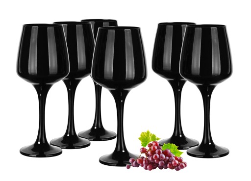 ČIERNE POHÁR NA VÍNO 360ML GLASMARK