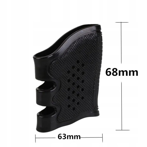 Kryt na zbraň, gumená rukoväť, Glock G17-G37 Black
