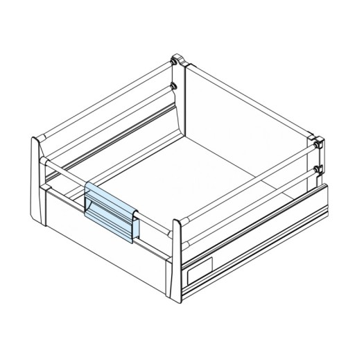 BOX SYSTEM TB10-ÚCHYTKA PRE VNÚTORNÉ ZÁSUVKY ŠEDÁ AMIX