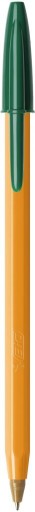 BIC ORANŽOVÝ ORIGINÁL JEMNÝ GUĽOVÝ BOD 0,7 mm ZELENÝ x 5