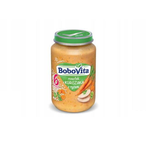 BoboVita Polievka z kuracieho vývaru s ryžou - 190g