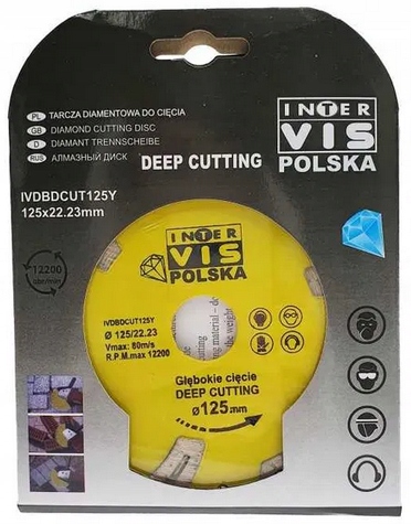Diamantový rezací kotúč Inter Vis 125x22 mm