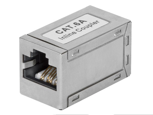 RJ45/8P8C kat.6A konektor STP tienená zásuvka-zásuvka LogiLink