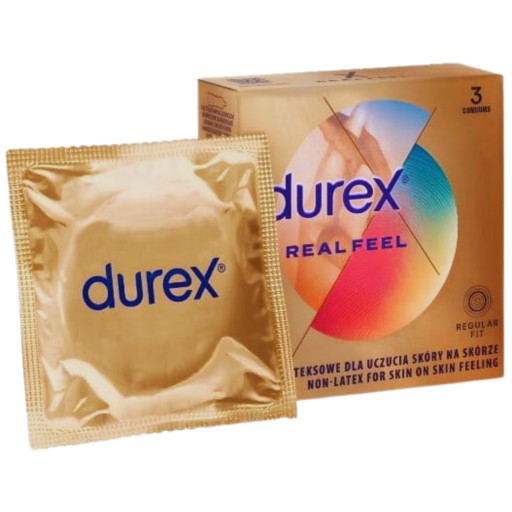 DUREX REAL FEEL NELATEXOVÉ KONDÓMY 3 ks.