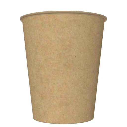 Hnedé EKO poháre jednorazové, prírodné, párty, záhradná párty, 250 ml/8 ks