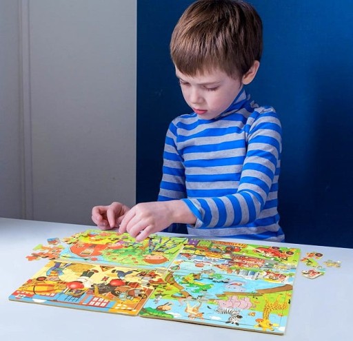 VZDELÁVACIE DREVENÉ PUZZLE VOZIDLÁ HÁDANKA