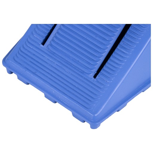Klin na kolesá auta s brzdou 3,5t modrý 210x100x90mm