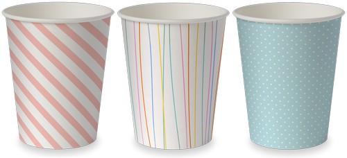 PAPIEROVÉ HRNÍČKY NA KÁVU A NÁPOJE 250ml 100ks (na ďalší predaj)