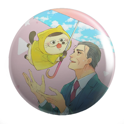 Pin Starček a mačka anime manga NA VÝBER