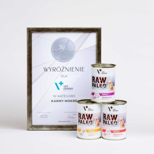 VetExpert Raw Paleo dospelý morčací monoproteín 800 g
