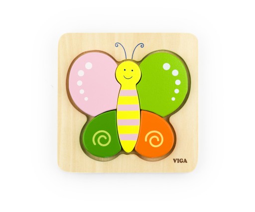 Viga 50170 Prvé puzzle bábätka - motýľ