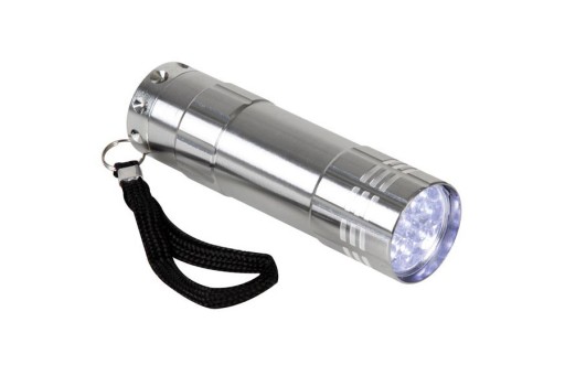9 LED UNIVERZÁLNA SVIEČKA, STRIEBORNÁ HLINÍKOVÁ AAA