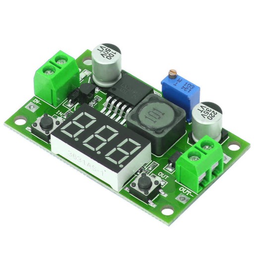 MENIČ REGULÁTORA NAPÄTIA LM2596 VOLTMETER