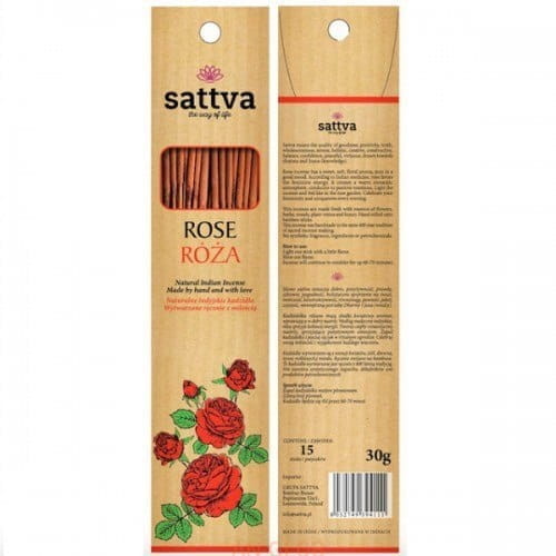 SATTVA AYURVEDA vonné tyčinky 30G ruža