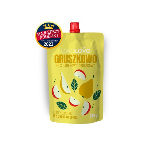 Owolovo jablková hrušková pena HRUŠKA Premium 200g