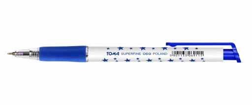 Toma guľôčkové pero 0,50 mm STARS automatické modré