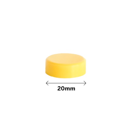 Magnety na dosky 20 mm - 10 ks ŽLTÉ