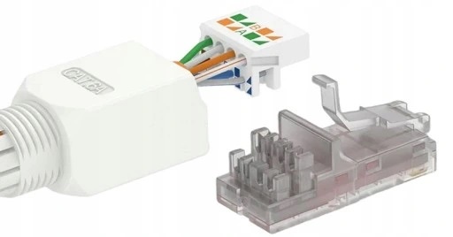 Zástrčka RJ45 Konektor RJ-45 Cat 6 RJ zadarmo pre UTP LAN kábel Twisted RJ