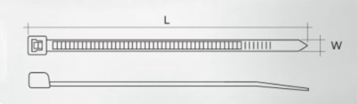 KABELOVÉ VIAZAKY KABELOVÉ VIAZAČKY 4,6x200mm 100 ks.