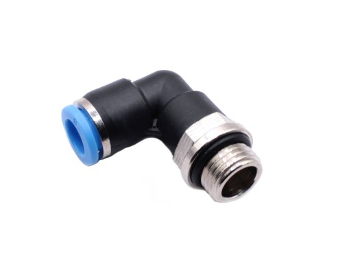 Pneumatický uhlový konektor 1/4 závit 8 mm hadica 1/4x8