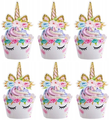 Košíčky na muffiny Unicorn BIRTHDAY