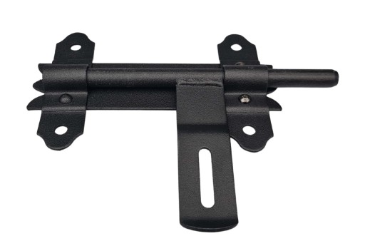 ZÁPADKA GARÁŽOVEJ BRÁNY S VISIACÍM ZÁMKOM, ČIERNA 150 MM
