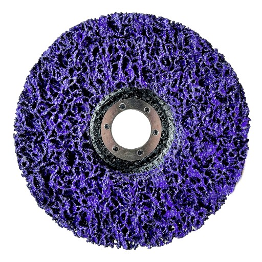 BRÚSNY DISK ČERNÝ VLAS NA ODSTRAŇOVANIE HRDZY NETKANÝ KOV INOX 125