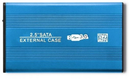 2,5'' DISK UCHOVÁVANIE SATA HDD BAY USB 3.0 BLUE