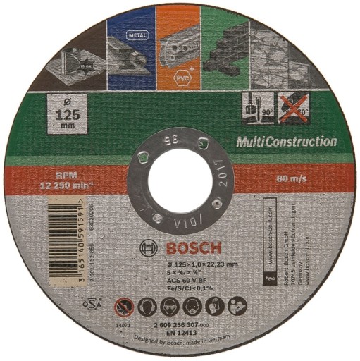 BOSCH REZNÝ KOTÚČ 125 x 1,0mm UNIVERZÁLNY