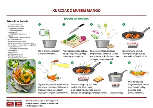 Mangové pyré (pena) 100% b/c PURENA 350g