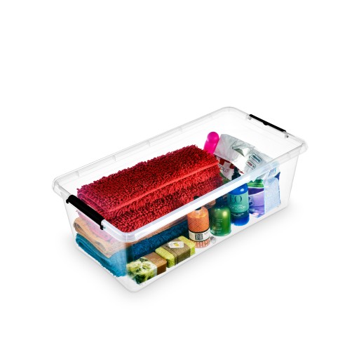 NÁDOBA ÚLOŽNÁ BOX TRANSPARENTNÝ MOXOM SIMPLE 19 L